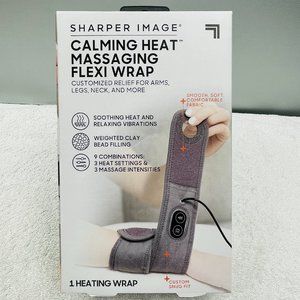 NWT Sharper Image Calming Heat Massaging Flexi Wrap, Heat & Vibrations, Electric